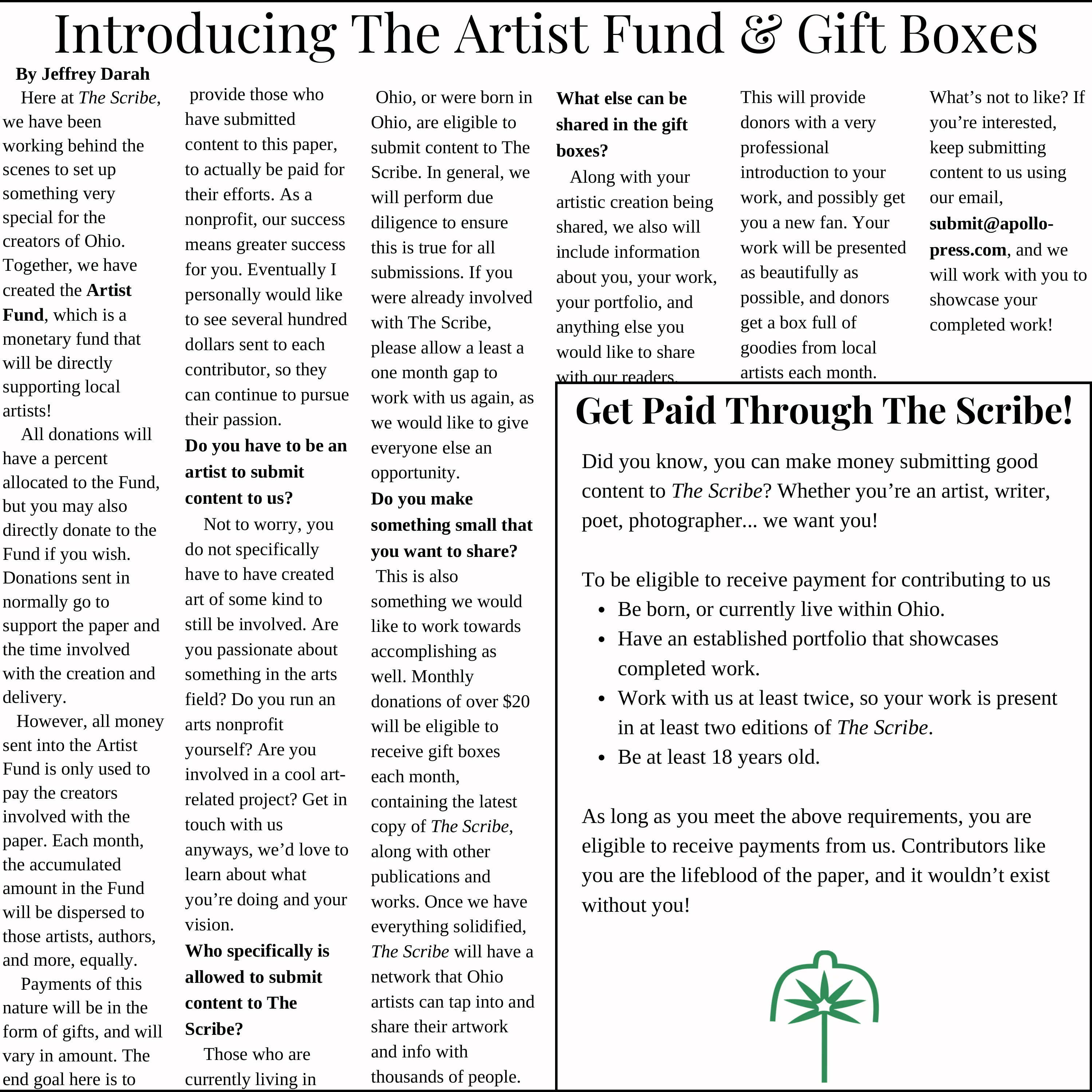 A stylized green logo resembling an umbrella with a starburst pattern inside.